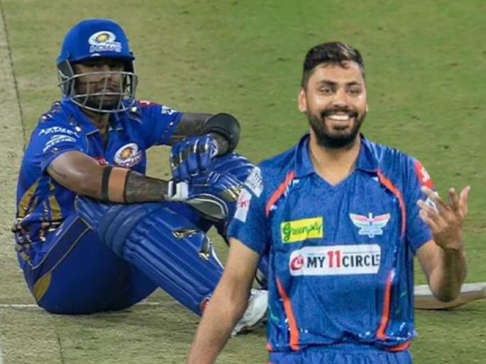 IPL 2025 LSG vs MI Suryakumar Yadav Class Fifty After Hardik Pandya 5 wicket Haul But Mumbai Indians Loss By 12 Runs Against Lucknow Super Giants | LSG साठी आवेश खान ठरला हिरो! सूर्याची कडक फिफ्टी व्यर्थ; MI ला पांड्याचा आत्मविश्वास नडला?