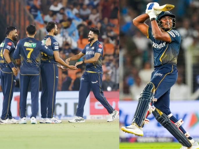 IPL 2025 GT vs RR 23rd Match Prasidh Krishna 3 Wickets After Sai Sudharsan Fifty Gujarat Titans Won By 58 Runs vs Rajasthan Royals And Top In Points Table | GT vs RR : आधी 'साईची कृपा'; मग प्रसिद्ध कृष्णाचा जलवा! विजयी 'चौकार' मारत गुजरात टायटन्स टॉपला