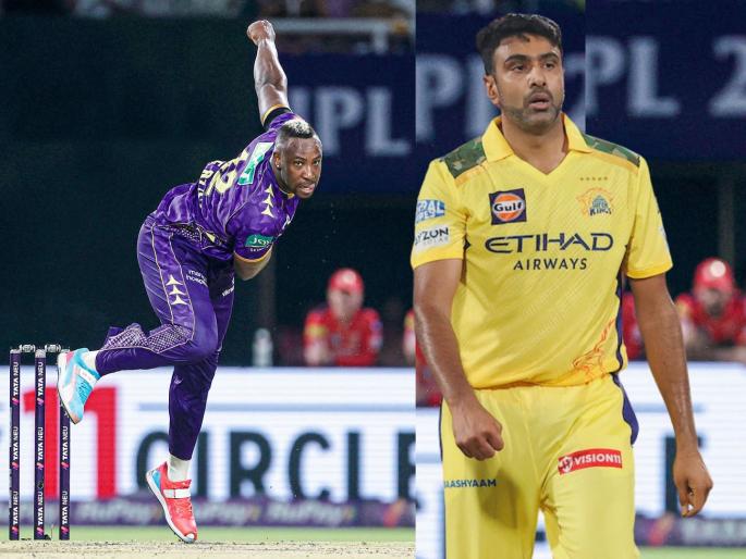 IPL 2025 KKR vs PBKS Andre Russell Leaves Ravichandran Ashwin In IPL Most First Over Wickets List See Record | Andre Russell Record :मसल पॉवर रसेलची गोलंदाजीत कमाल; अश्विनचा रेकॉर्ड मोडला