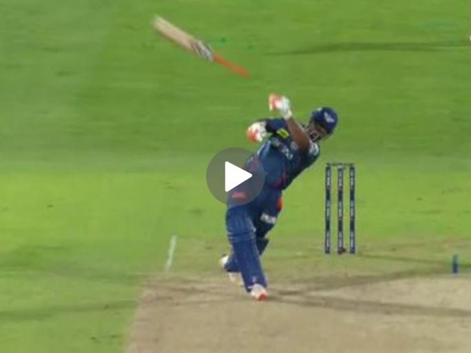 IPL 2025 PBKS vs LSG Rishabh Pant Loses Bat As Omarzai Traps LSG Captain To Make His Life Miserable Watch Video | IPL 2025 : मोठी फटकेबाजी सोडा; २७ कोटींच्या पंतला बॅटही नीट धरायला जमेना! (VIDEO)