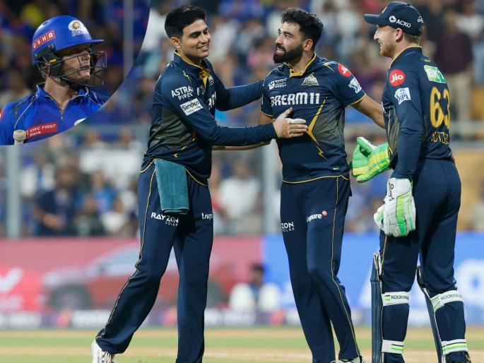 MI vs GT Mohammad Siraj Crucial Wicket Of Dangerous Ryan Rickelton Most Wickets In The Powerplay In IPL 2025 | MI vs GT : 'पॉवरप्ले'मध्ये DSP सिराजचा धाक! पहिल्याच ओव्हरमध्ये साधला विकेट्सचा डाव