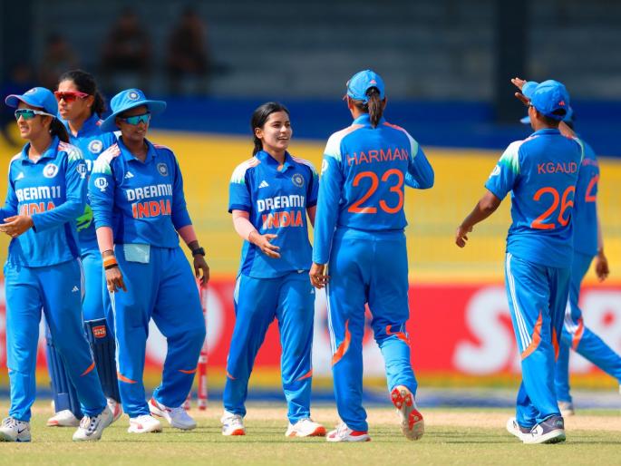 IND W vs SL W Final India Women Clinch Tri Series Defeat Sri Lanka By 97 Runs | तिरंगी वनडे मालिकेत टीम इंडियाचा डंका! यजमान श्रीलंकेला पराभूत करत हरमनप्रीत ब्रिगेडनं जिंकली ट्रॉफी