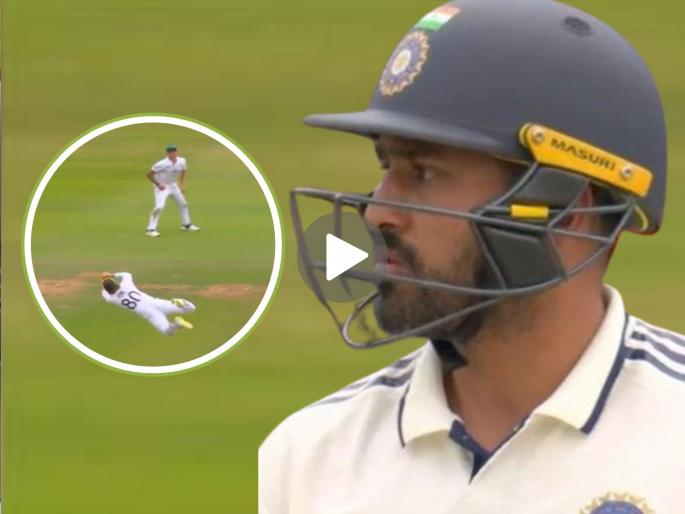 IND vs ENG After A Seven Year Wait For A Test Return Karun Nair Goes For A Duck Ollie Pope Take Brilliant Catch | "डियर क्रिकेट गिव्ह मी वन मोअर चान्स" वाल्या करुण नायरच्या पदरी भोपळा! (VIDEO)