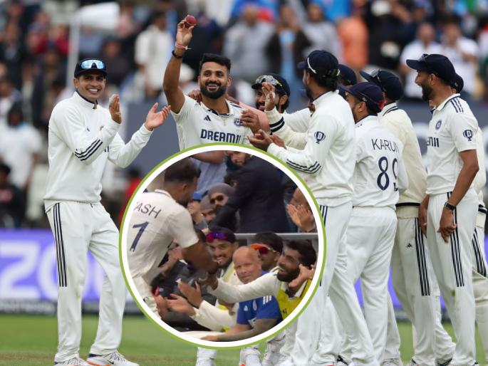 ENG vs IND 2nd Test Akash Deep Emotional After Taking Five Wicket Haul Edgbaston Birmingham Meet Jasprit Bumrah | जिंकलंस भावा! 'पंजा' मारला अन् आकाश दीप पळत पळत जाऊन थेट बुमराहला भेटला