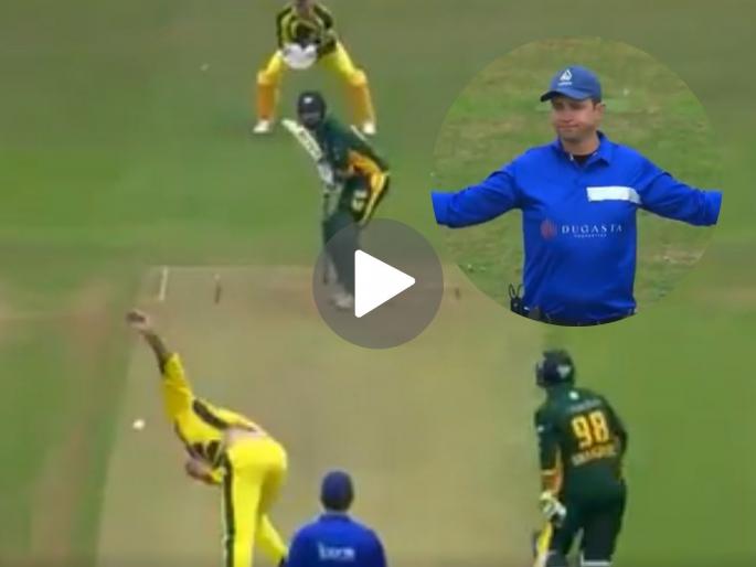 The match is over! But the over is not over! The Australian bowler's misfortune in the match against Pakistan | सामना संपला! पण ओव्हर काही संपता संपली नाही! पाक विरुद्धच्या लढतीत ऑस्ट्रेलियन गोलंदाजाची फजिती