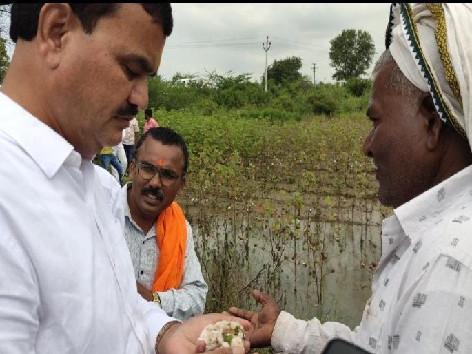 'No reduction in MLAs' salaries, why in farmers' subsidies?'; Angry farmers' question before Agriculture Minister | 'आमदारांच्या पगारात कपात नाही, शेतकऱ्यांच्या अनुदानात का?'; कृषिमंत्र्यांना शेतकऱ्यांचा सवाल