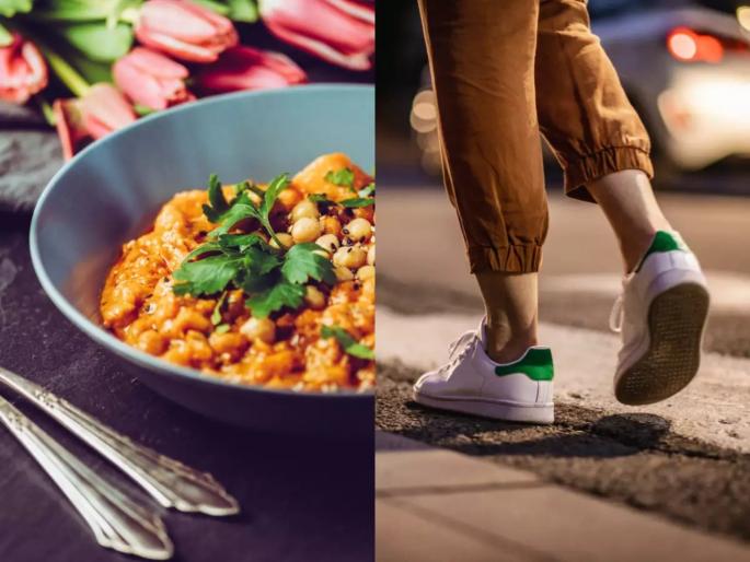 walking after dinner is extremely beneficial | Health Tips: Weight loss ते गंभीर आजारांवर नियंत्रण, रात्री जेवणानंतर चालण्याचे अनेक फायदे walking after dinner is extremely beneficial | Health Tips: Weight loss ते गंभीर आजारांवर नियंत्रण, रात्री जेवणानंतर चालण्याचे अनेक फायदे