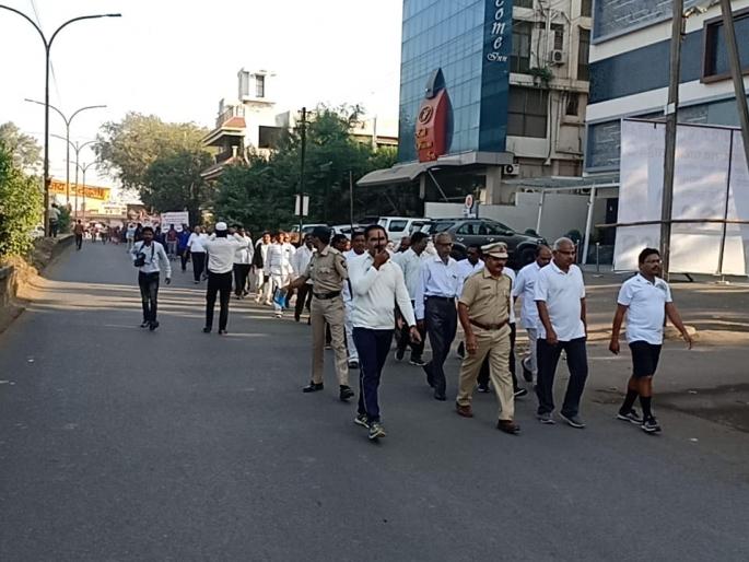  Road Safety Weekly Walkthon; Transport Branch and Deputy Indigenous Transportation Department | रस्ता सुरक्षा सप्ताहानिमीत्त वॉकेथॉन; वाहतुक शाखा व उपप्रादेशीक परिवहन विभागाचा सहभाग