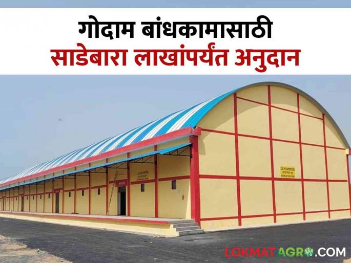 Subsidy up to twelve and a half lakhs will be given for warehouse construction; Apply by July 31 to apply | गोदाम बांधकामासाठी मिळणार साडेबारा लाखांपर्यंत अनुदान; अर्ज करण्यासाठी ३१ जुलै पर्यंत करा अर्ज Subsidy up to twelve and a half lakhs will be given for warehouse construction; Apply by July 31 to apply | गोदाम बांधकामासाठी मिळणार साडेबारा लाखांपर्यंत अनुदान; अर्ज करण्यासाठी ३१ जुलै पर्यंत करा अर्ज