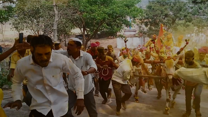 Birdev Jalayatra at Vashi was passed following the government rules | बिरोबाच्या नावाने चांगभलंच्या गजरात वाशी बिरदेव जळयात्रा Birdev Jalayatra at Vashi was passed following the government rules | बिरोबाच्या नावाने चांगभलंच्या गजरात वाशी बिरदेव जळयात्रा
