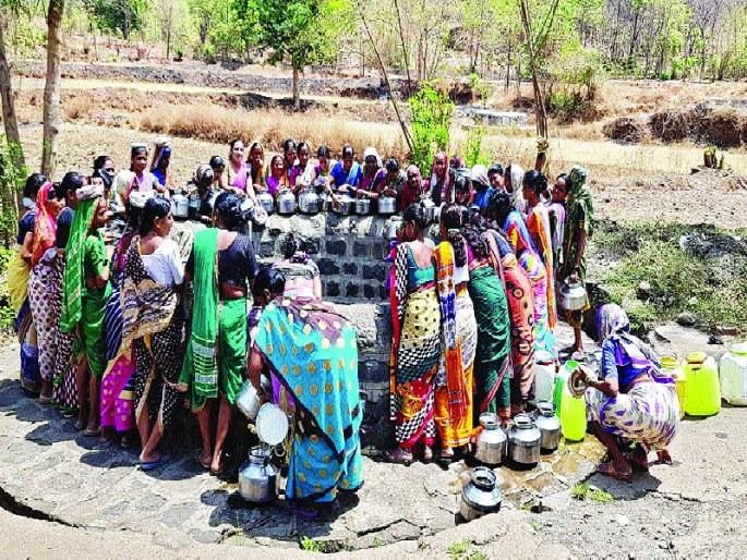  Damdisha, Vadpale village serious situation | हंडाभर पाण्यासाठी दाहीदिशा, वडपाले गावातील स्थिती गंभीर