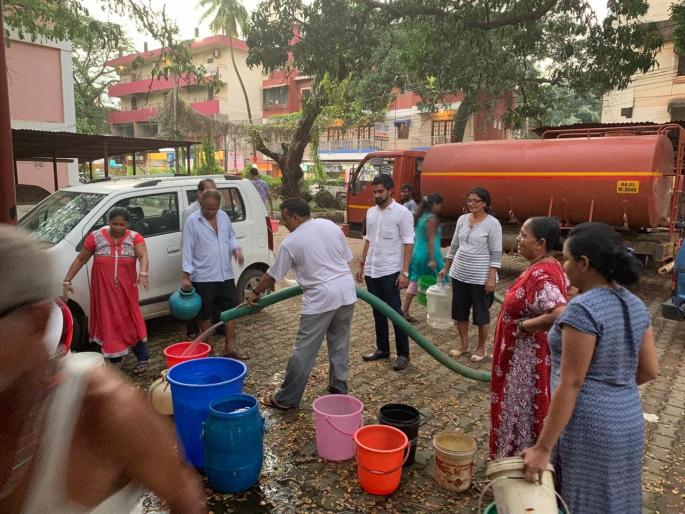 Panaji residents have to face water shortage for six days | पणजीवासियांना सहा दिवसांपासून करावा लागतोय पाणी टंचाईचा सामना Panaji residents have to face water shortage for six days | पणजीवासियांना सहा दिवसांपासून करावा लागतोय पाणी टंचाईचा सामना