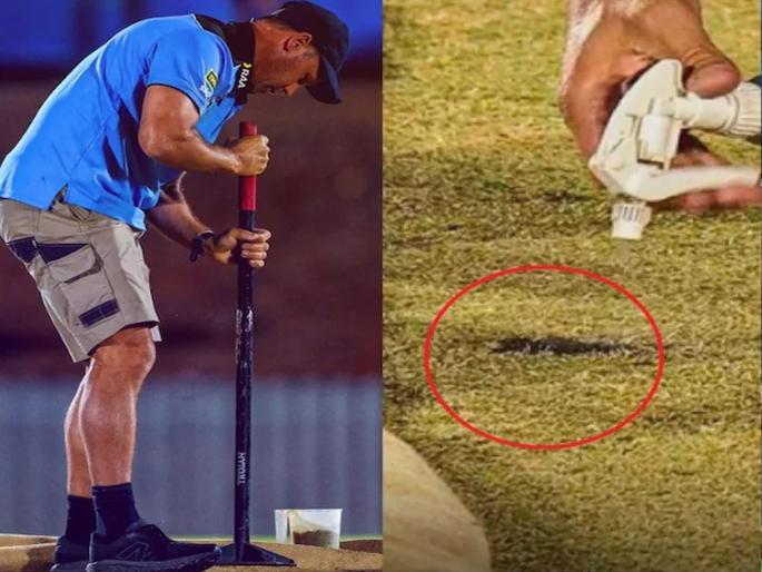 Strange! Suddenly the pitch swallowed the ball and the match had to be abandoned, what exactly happened in the WBBL? | अजबच! अचानक खेळपट्टीने गिळला चेंडू आणि सामनाच करावा लागला रद्द, WBBL मध्ये नेमकं काय घडलं?   