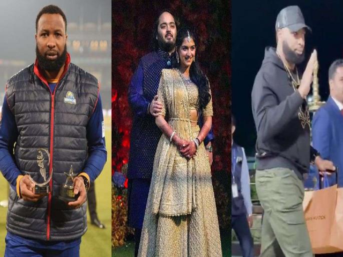 west indies cricketer Kieron Pollard leaves Pakistan Super Leauge 2024 midway to attend Anant Ambani-Radhika Merchant's pre-wedding event in jamnagar gujarat  | Radhika Merchant-Anant Ambani: पाकिस्तान सुपर लीग सोडून 'मुंबई'च्या शिलेदारानं गाठलं जामनगर