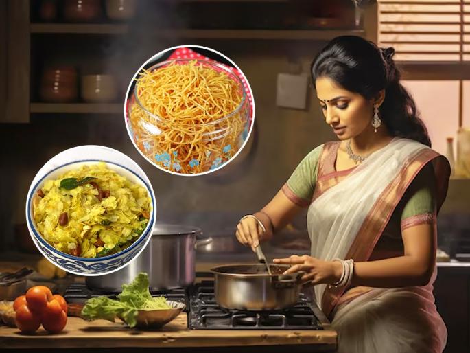 what to do with the leftover chivda, shev and chakali from Diwali faral, 3 amazing tasty recipe from leftover Diwali faral | दिवाळीतली शेव, चिवडा, चकली खूप उरली? त्यांच्यापासून झटपट करा २ चमचमीत पदार्थ- घ्या रेसिपी