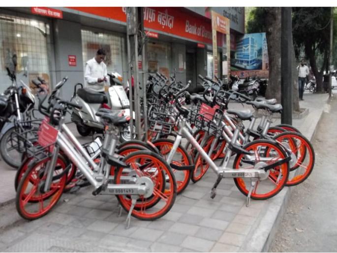 there is low response to smart cycle sharing scheme | स्मार्ट सिटीच्या सायकलींना मिळेना चालक there is low response to smart cycle sharing scheme | स्मार्ट सिटीच्या सायकलींना मिळेना चालक