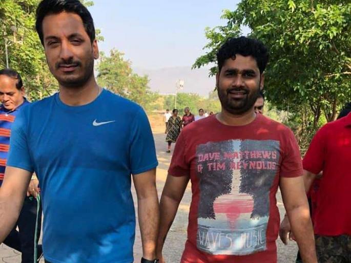NCP's Parth Pawar came for morning walk at Kharghar Central Park | पार्थ पवार सकाळी सकाळी खारघरच्या सेंट्रल पार्कमध्ये