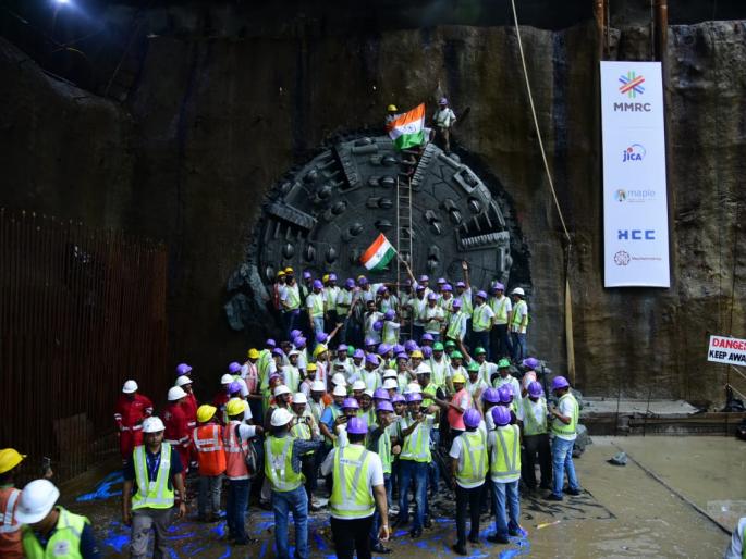 Colaba-Bandra-Seipz Metro 3 is complete 3.8 km tunnel works | कुलाबा–वांद्रे–सीप्झ मेट्रो ३ चे ३.८१४ किमीचे भुयारीकरण पूर्ण Colaba-Bandra-Seipz Metro 3 is complete 3.8 km tunnel works | कुलाबा–वांद्रे–सीप्झ मेट्रो ३ चे ३.८१४ किमीचे भुयारीकरण पूर्ण