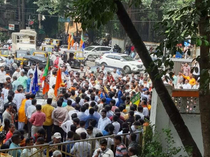 complaint against bjp for violating code of conduct | पुण्यात भाजप विराेधात आचारसंहिता भंगाची तक्रार complaint against bjp for violating code of conduct | पुण्यात भाजप विराेधात आचारसंहिता भंगाची तक्रार