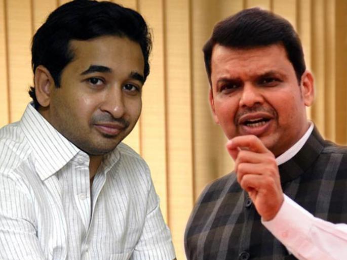 Maharashtra Election 2019: Let aggressive Nitesh Rane teach patience in our school; CM welcomes BJP | Maharashtra Election 2019 : आक्रमक नितेश राणेंना आमच्या शाळेत संयम शिकवू; मुख्यमंत्र्यांकडून भाजपामध्ये 'स्वागत' Maharashtra Election 2019: Let aggressive Nitesh Rane teach patience in our school; CM welcomes BJP | Maharashtra Election 2019 : आक्रमक नितेश राणेंना आमच्या शाळेत संयम शिकवू; मुख्यमंत्र्यांकडून भाजपामध्ये 'स्वागत'