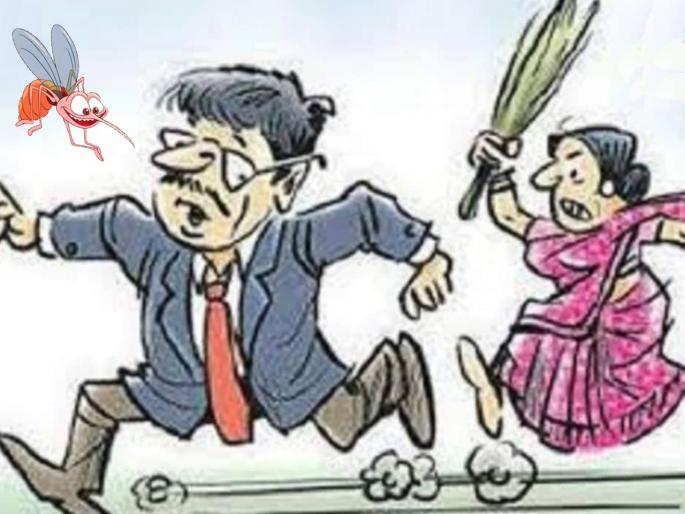 gujarat angry wife beaten husband with pestle for mosquito bite | खरंच की काय? डास चावला अन् बायकोनं नवऱ्याला धू धू धुतला! gujarat angry wife beaten husband with pestle for mosquito bite | खरंच की काय? डास चावला अन् बायकोनं नवऱ्याला धू धू धुतला!