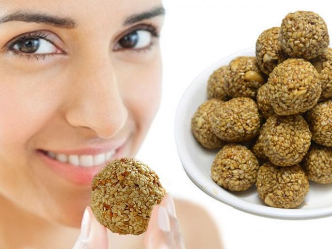 Benefits and harms of sesame seeds for skin and health | मकरसंक्रांतीला तिळाचे लाडू खात असाल तर 'या' गोष्टी माहित असायलाच हव्यात Benefits and harms of sesame seeds for skin and health | मकरसंक्रांतीला तिळाचे लाडू खात असाल तर 'या' गोष्टी माहित असायलाच हव्यात