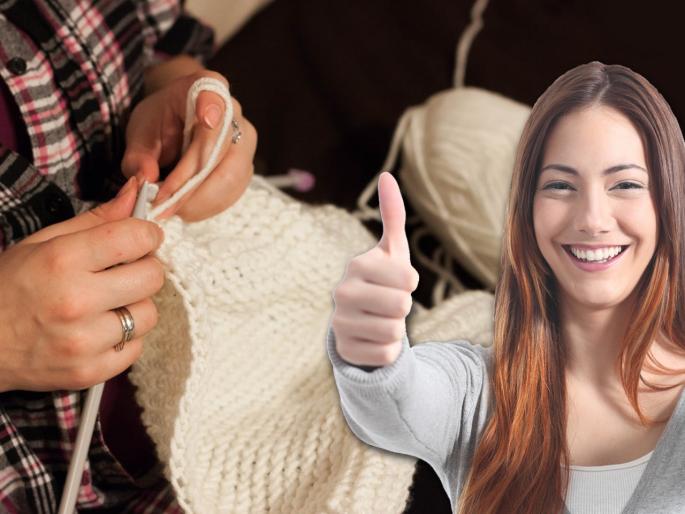 Habit of knitting is beneficial to combat anxiety depression | विणकाम केल्याने आरोग्याला होतात अनेक फायदे, महिलांचं टेन्शन 'असं' होईल दूर!