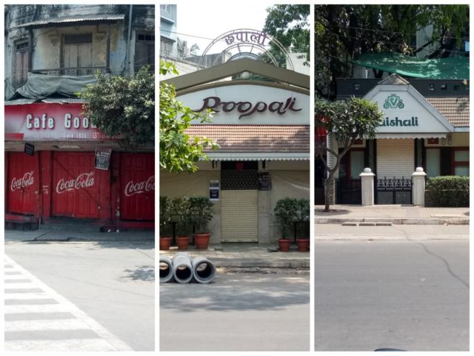 coronavirus: Famous hotels closed due to outbreak of corona rsg | coronavirus : पुण्यातील प्रसिद्ध हाॅटेल्स झाली बंद ; रस्त्यांवर शुकशुकाट