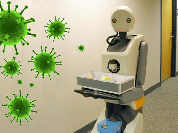 Coronavirus : robots helping to fight corona virus by delivering food and medicines to the covid 19 myb | Coronavirus : कोरोनाग्रस्तांच्या मदतीसाठी रोबोट धावून येणार, रोबोट संसर्गापासून वाचवणार Coronavirus : robots helping to fight corona virus by delivering food and medicines to the covid 19 myb | Coronavirus : कोरोनाग्रस्तांच्या मदतीसाठी रोबोट धावून येणार, रोबोट संसर्गापासून वाचवणार