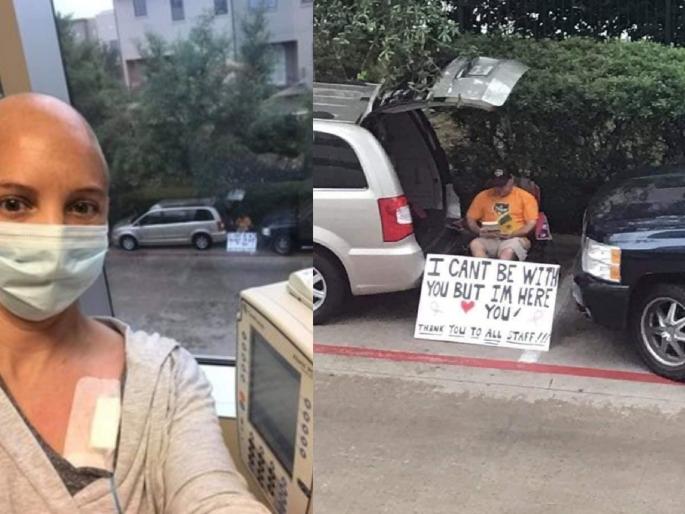 CoronaVirus : love story of wife and husband in coronavirus lockdown days myb | पत्नीला आजारपणात साथ देण्यासाठी 'त्यानं' केलं असं काही, पाहून डोळे पाणावतील...