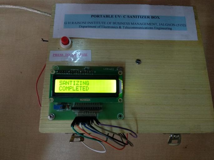 Production of portable UV-C sanitizer box | पोर्टेबल युव्ही-सी सॅनिटायझर बॉक्सची निर्मिती Production of portable UV-C sanitizer box | पोर्टेबल युव्ही-सी सॅनिटायझर बॉक्सची निर्मिती