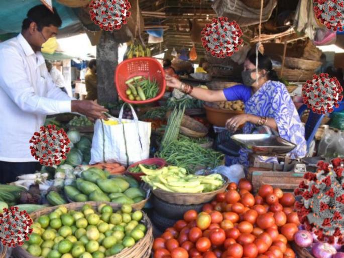 Coronavirus : Day to day living with coronavirus sanitizing fruits and vegetables myb | कोरोनासोबत जगताना विषाणूंच्या संक्रमणाला लांब ठेवण्यासाठी; 'अशी' घ्या काळजी Coronavirus : Day to day living with coronavirus sanitizing fruits and vegetables myb | कोरोनासोबत जगताना विषाणूंच्या संक्रमणाला लांब ठेवण्यासाठी; 'अशी' घ्या काळजी