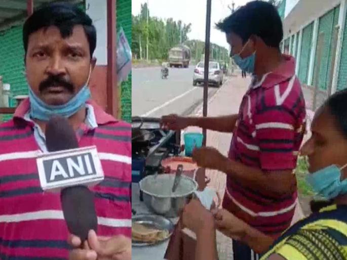 Man lost his teacher job due to covid19 pandemic now running a food cart with his wife | कोरोनामुळे शिक्षकाची नोकरी गेली; पण पत्नीसोबत रस्त्यावर डोसा विकण्यासाठी बनला आत्मनिर्भर!