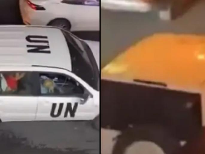 sex in a UN car; Two UN staff suspended after video goes viral | UN च्या कारमध्ये भररस्त्यात सेक्स; व्हिडीओ व्हायरल झाल्यानंतर दोन कर्मचाऱ्यांना केले निलंबित sex in a UN car; Two UN staff suspended after video goes viral | UN च्या कारमध्ये भररस्त्यात सेक्स; व्हिडीओ व्हायरल झाल्यानंतर दोन कर्मचाऱ्यांना केले निलंबित