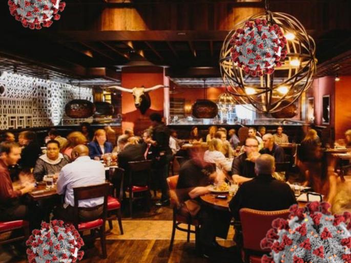 CoronaVirus : Restaurant pub coronavirus risk 95 people tested positive | एकत्र बसून खाणंपिणं पडलं महागात; ९५ लोकांना कोरोनाची लागण! CoronaVirus : Restaurant pub coronavirus risk 95 people tested positive | एकत्र बसून खाणंपिणं पडलं महागात; ९५ लोकांना कोरोनाची लागण!