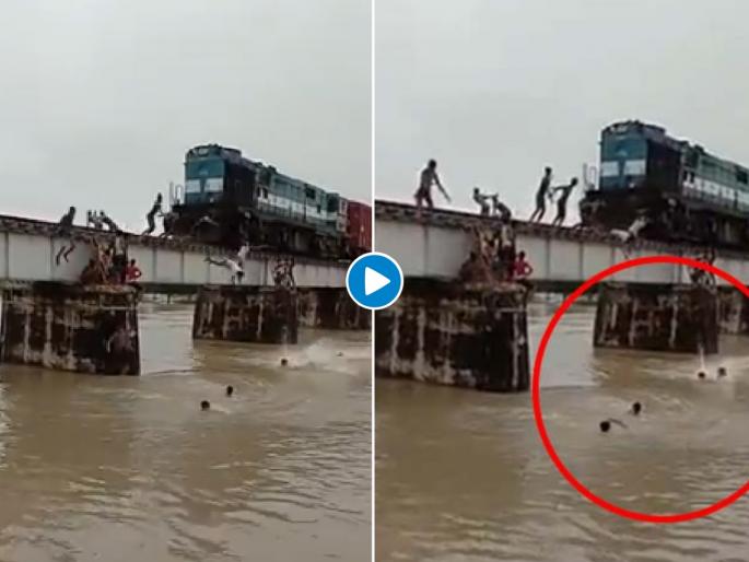 video children in bihar did dangerous stunt in front of running train | बापरे! भरधाव ट्रेनसमोर जीवघेणा खेळ अन्...; अंगावर काटा आणणारा Video जोरदार व्हायरल 