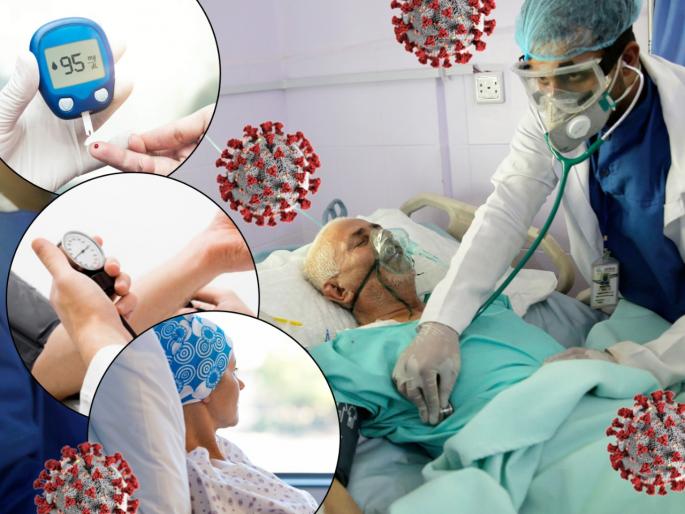 Covid19 deaths connection with co morbidities in india know all the details | कोरोनाने होणारे मृत्यू आणि डायबिटीस, कॅन्सर, हायपरटेंशन या आजारांचा संबंध कसा?; जाणून घ्या Covid19 deaths connection with co morbidities in india know all the details | कोरोनाने होणारे मृत्यू आणि डायबिटीस, कॅन्सर, हायपरटेंशन या आजारांचा संबंध कसा?; जाणून घ्या