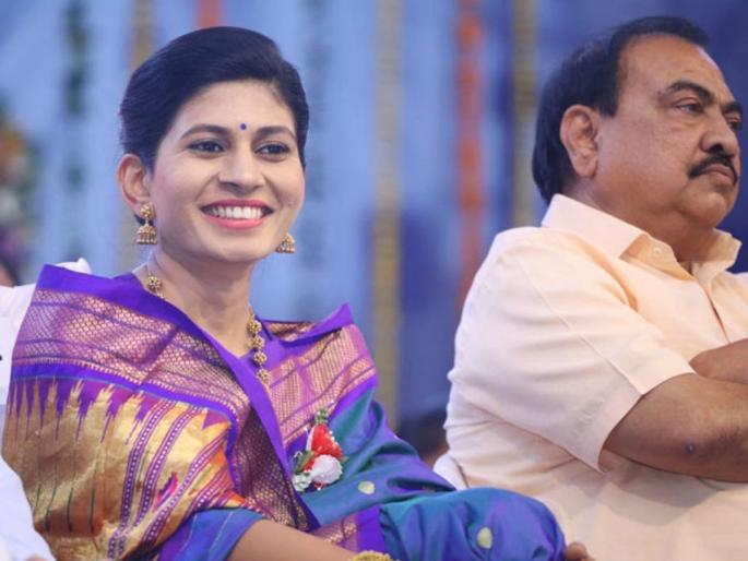 After Eknath Khadse's big decision, Raksha Khadse also clarified his role regarding BJP, said ... | Eknath Khadse : एकनाथ खडसेंच्या मोठ्या निर्णयानंतर रक्षा खडसेंनीही भाजपाबाबत केली भूमिका स्पष्ट, म्हणाल्या... After Eknath Khadse's big decision, Raksha Khadse also clarified his role regarding BJP, said ... | Eknath Khadse : एकनाथ खडसेंच्या मोठ्या निर्णयानंतर रक्षा खडसेंनीही भाजपाबाबत केली भूमिका स्पष्ट, म्हणाल्या...