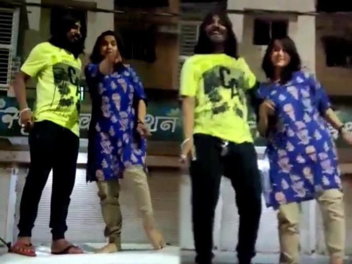 Dhingana, a notorious goon with a young woman after drinking alcohol, smoking, police not taken any action even after 15 days | दारू पिऊन कुख्यात गुंडाचा तरुणीसोबत धिंगाणा, व्हिडीओ व्हायरल होताच केली अटक  Dhingana, a notorious goon with a young woman after drinking alcohol, smoking, police not taken any action even after 15 days | दारू पिऊन कुख्यात गुंडाचा तरुणीसोबत धिंगाणा, व्हिडीओ व्हायरल होताच केली अटक