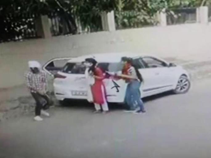 Captured on Thriller CCTV! The young woman was shot dead outside the college after the abduction plot failed | थरार सीसीटीव्हीत कैद! अपहरणाचा डाव फसल्याने तरुणीची कॉलेजबाहेर गोळ्या घालून हत्या