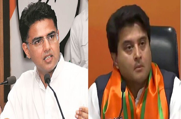 Jyotiraditya Scindia, Sachin Pilot face to face in the campaign in Madhya Pradesh | मध्यप्रदेशातील प्रचारामध्ये ज्योतिरादित्य सिंदिया, सचिन पायलट आमनेसामने