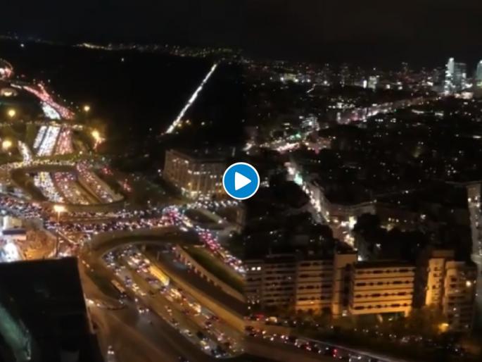 Video 700 km long road jam in paris people scared of second time lockdown french | Video - बाबो! लॉकडाऊनच्या घोषणेनंतर वाहनांच्या लांबच लांब रांगा, तब्बल 700 किमीची वाहतूक कोंडी Video 700 km long road jam in paris people scared of second time lockdown french | Video - बाबो! लॉकडाऊनच्या घोषणेनंतर वाहनांच्या लांबच लांब रांगा, तब्बल 700 किमीची वाहतूक कोंडी