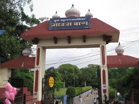 Sarasbaug closed, only open visiting the Mandir; Entry will be available between 5 to 12 in the morning and 4 to 9 in the evening | सारसबाग बंद, फक्त मंदिरात दर्शन सुरू; सकाळी ५ ते १२ व सायंकाळी ४ ते ९ दरम्यान मिळणार प्रवेश