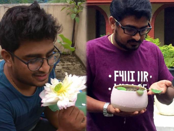 Eldhos returned to kerala from qatar leaving a job of one lakh now growing lotus on the roof of the house | परदेशातली नोकरी सोडली; घराच्या गच्चीवर कमळं उगवायला सुरूवात केली, आता घेतोय लाखोंच्या ऑर्डर Eldhos returned to kerala from qatar leaving a job of one lakh now growing lotus on the roof of the house | परदेशातली नोकरी सोडली; घराच्या गच्चीवर कमळं उगवायला सुरूवात केली, आता घेतोय लाखोंच्या ऑर्डर