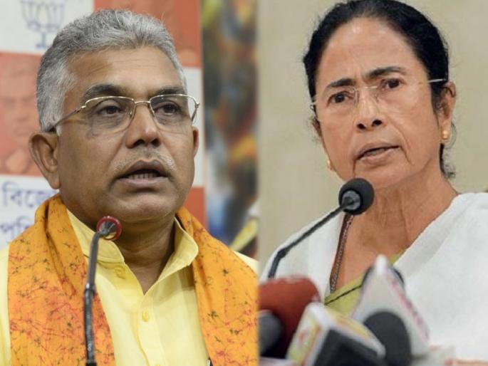 bengal bjp chief dilip ghosh attacks Mamata Banerjee on jai shri ram | भाजपा नेत्याची जीभ घसरली; ममता बॅनर्जींविषयी आक्षेपार्ह शब्दाचा वापर, म्हणाले...