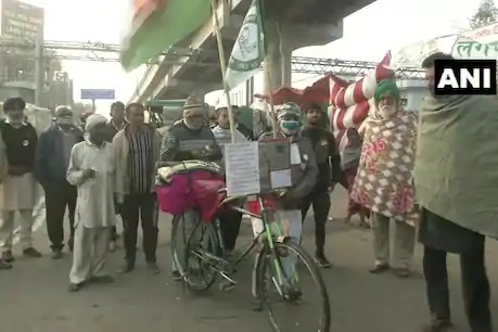 60 years old satyadev manjhi wanted to support farmers riding 1000 km cycling to reach border | शेतकरी आंदोलनाला पाठिंबा देण्यासाठी "या" आजोबांनी चालवली तब्बल 11 दिवस 1000 किमी सायकल 60 years old satyadev manjhi wanted to support farmers riding 1000 km cycling to reach border | शेतकरी आंदोलनाला पाठिंबा देण्यासाठी "या" आजोबांनी चालवली तब्बल 11 दिवस 1000 किमी सायकल