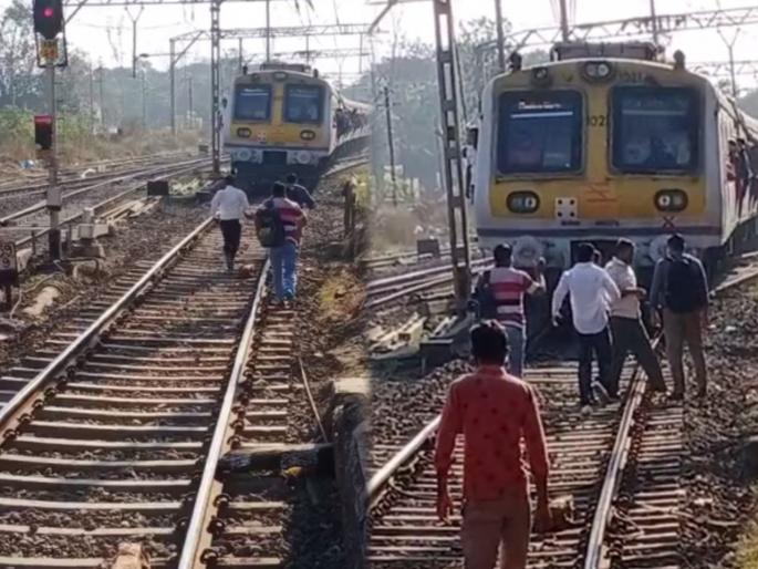 According to the motorman, stopping the locomotive saved the life of the person who committed suicide | मोटरमनने दाखवले प्रसंगावधान, लोकल थांबवल्यानं आत्महत्या करणाऱ्याचा जीव वाचला According to the motorman, stopping the locomotive saved the life of the person who committed suicide | मोटरमनने दाखवले प्रसंगावधान, लोकल थांबवल्यानं आत्महत्या करणाऱ्याचा जीव वाचला