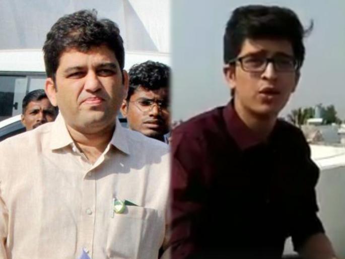 harshvardhan jadhav son aditya jadhav announces panel of father for gram panchayat election kannad | आईविरोधात उभं केलं वडिलांचं पॅनल; 11वी तील आदित्यनं उडवला राजकीय 'धुरळा' harshvardhan jadhav son aditya jadhav announces panel of father for gram panchayat election kannad | आईविरोधात उभं केलं वडिलांचं पॅनल; 11वी तील आदित्यनं उडवला राजकीय 'धुरळा'