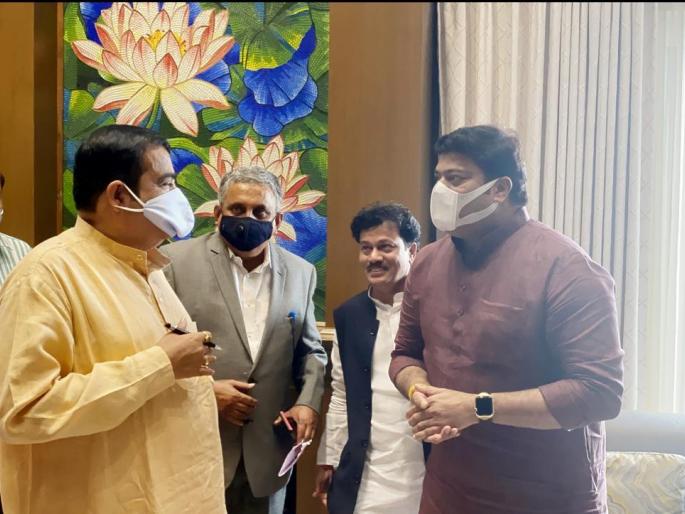Raju Patil meets Nitin Gadkari for approval of Dombivali-Kopar-Diva-Mumbra railway parallel road | डोंबिवली-कोपर-दिवा-मुंब्रा रेल्वे समांतर रस्त्यास मंजुरीसाठी राजू पाटील यांनी घेतली नितीन गडकरींची भेट
