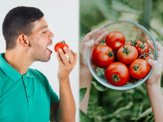 Are you eating too many tomatoes 6 tomato side effects you must know about | किडनी स्टोनसह सांधेदुखीसाठी कारणीभूत ठरू शकतं टोमॅटोचं अतिसेवन; जाणून घ्या 'हे' दुष्परिणाम Are you eating too many tomatoes 6 tomato side effects you must know about | किडनी स्टोनसह सांधेदुखीसाठी कारणीभूत ठरू शकतं टोमॅटोचं अतिसेवन; जाणून घ्या 'हे' दुष्परिणाम